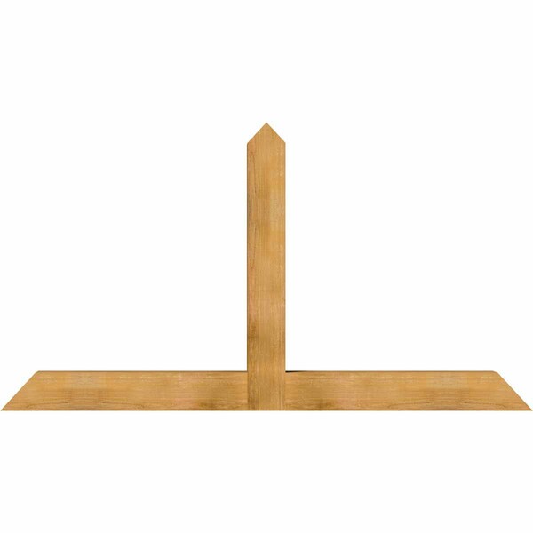Ekena Millwork Portland Rough Sawn Timber Gable Bracket, Western Red Cedar, 84"W x 45"H x 6"D x 6"F, 13/12 Pitch GBW084X45X0606POR00RWR - main
